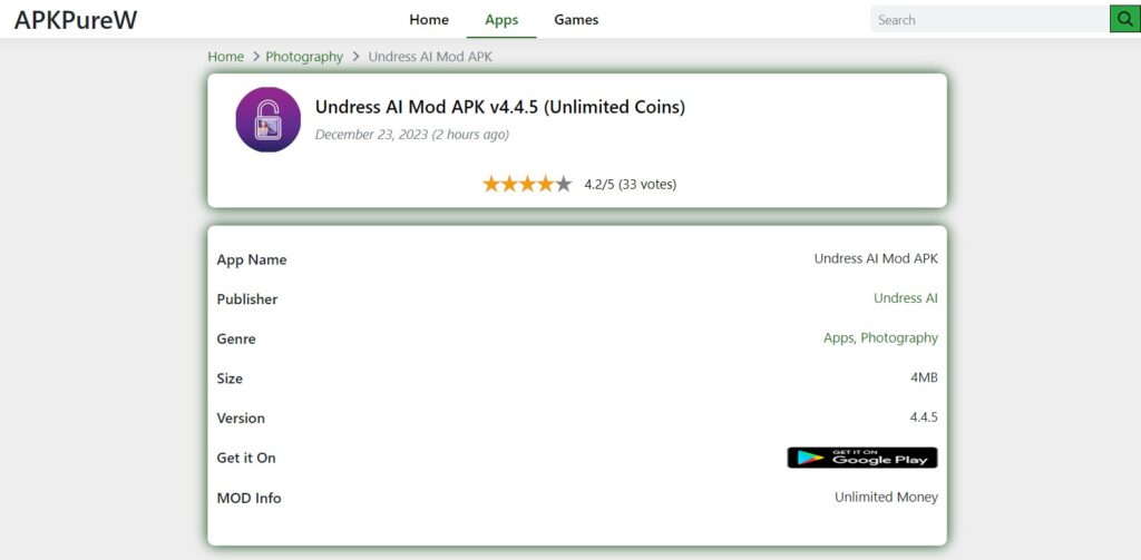Undress AI Free Tools App Download APK